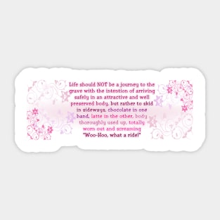 Life Quote Sticker